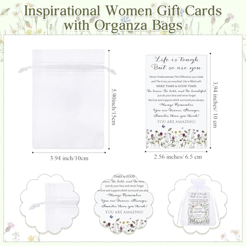 Geetery 24 Sets Mini Compact Mirror Gifts for Women Bulk Small Double Sided Folding Thank You Gifts for Employee Coworker Volunteer Team Staff Social Worker (Wildflower)