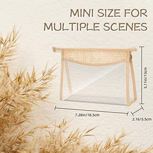 Clear Cosmetic Bags with Zipper 6pcs Small Makeup Pouches Boho Style
