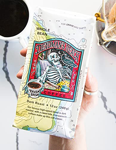 Raven's Brew Deadman's Reach Dark Roast Coffee 80oz - Whole Bean, High-Speed Blend with Sweet Bite