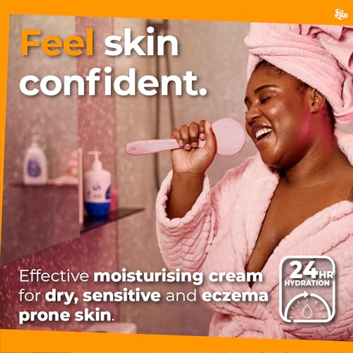 QV Cream with 10% Glycerin (500g) Rich Protective Moisturiser for Sensitive Dry Skin Fragrance Free Noncomedogenic Body Cream Hydrating Skin Care for Eczema Psoriasis Dermatitis Pump Dispenser Bottle