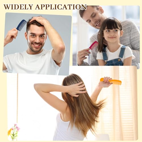 Pack of 250 Colorful Travel Hair Combs - Individually Wrapped, Portable Detanglers