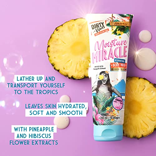 Moisture Miracle Hydrating Body Wash, Luxury Tropical Shower Gel, 280ml
