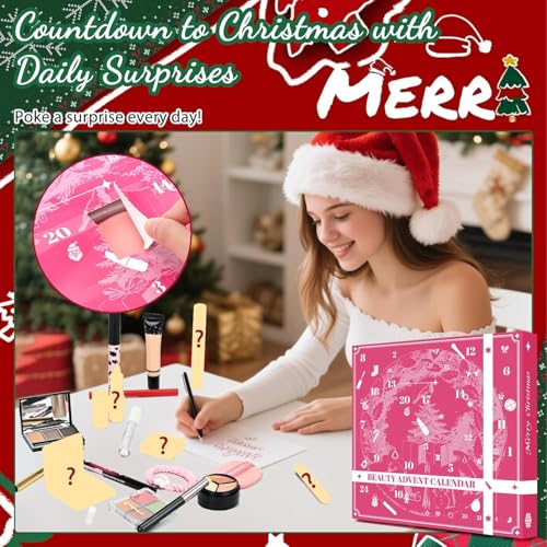Obmyllax Hot Pink Makeup Advent Calendar 2025 — 24 Beauty Surprise Gifts