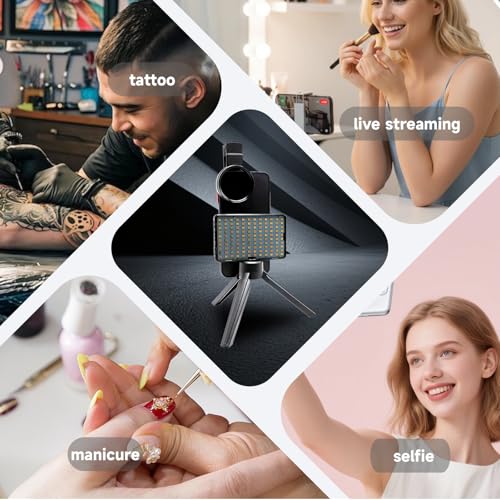 Photography Tattoo Light with Polarized Anti-Glare LED, 120 LEDs & CPL Filter for Tattoo Artists