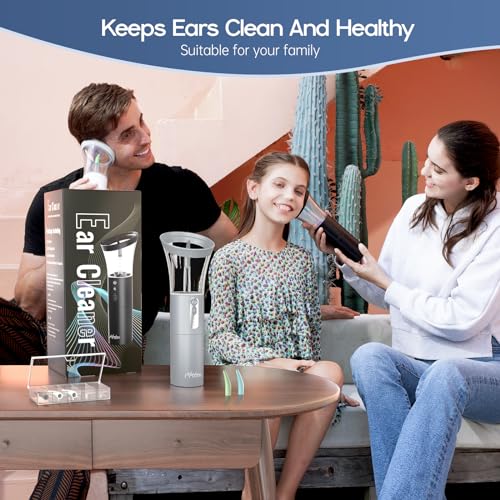 Morfone Electric Ear Wax Removal Kit - Slate Gray, Safe & Rechargeable
