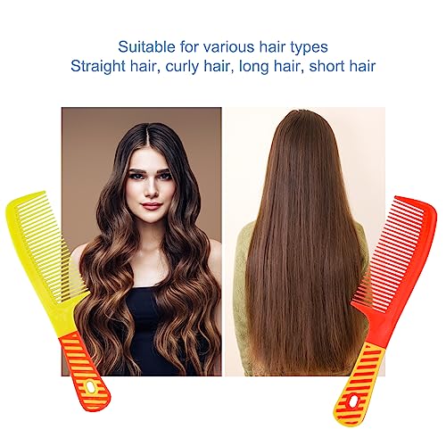 Disposable Hair Combs Bulk Pack 8.1 Inch Individually Wrapped 50 Count - Colorful Styling Tools