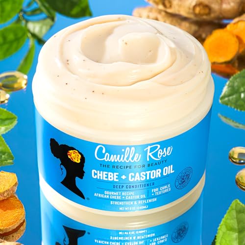 Camille Rose Curl & Textured Hair Shampoo & Conditioner Set with Chebe & Castor Oil