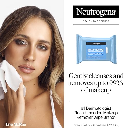 Neutrogena Makeup Remover Wipes 6 Pack (150 Count) Ultra-Soft Micellar Cleansing