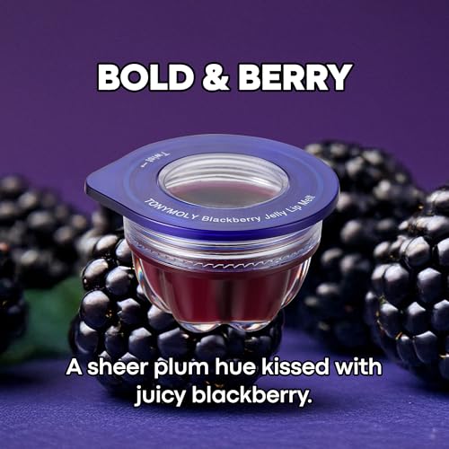 TONYMOLY Jelly Lip Melt ? Moisturizing & Hydrating Lip Balm Treatment with Blackberry ? Nourishing, Non-Sticky, Glossy Finish, 0.31 oz