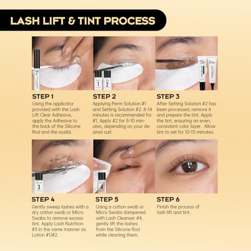 Lash & Brow Lift and Coloring Kit - Eyelash Perm & Brow Lamination Set