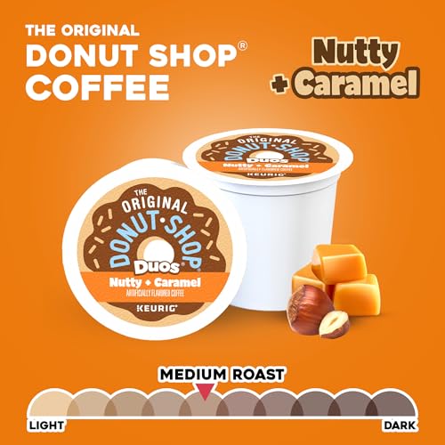The Original Donut Shop Nutty + Caramel Coffee Pods 24-Count Pack of 4 for Keurig