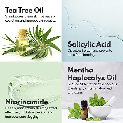 Back Acne Spray with Salicylic Acid & Tea Tree Oil - Body Acne Treatment, 4 oz