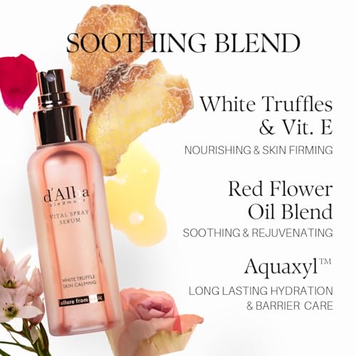 Hydrating Facial Mist with Trufferol & Red Flower for Sensitive Skin - Vegan, Calming, 3.38 fl oz