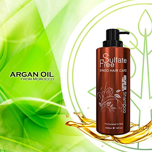 Moroccan Argan Oil Shampoo & Conditioner Set - Natural, Sulfate-Free Hair Care for All Hair Types