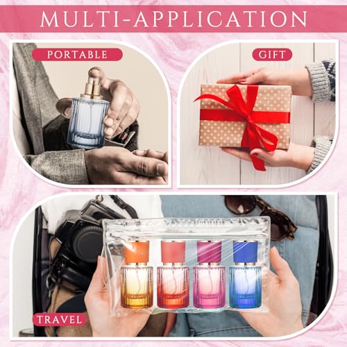 Refillable Perfume Bottles Set - 6 Multicolor 50ml Spray Travel Containers Variation of THIS listing