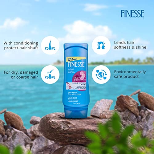 Moisturizing Hair Conditioner Pack of 3 - Finesse Reviving 13oz