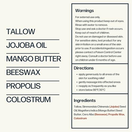 Grass-Fed Beef Tallow Moisturizer - Nourishing Face & Body Cream