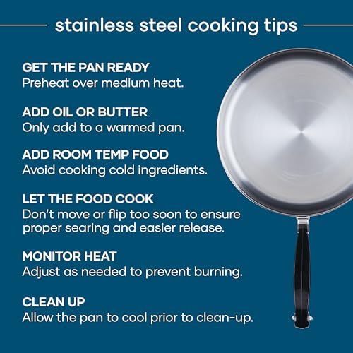 8 Quart Stainless Steel Stockpot with Lid - Classic Cookware, Versatile & Durable
