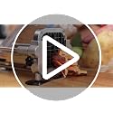 French Fry Cutter Manual with Interchangeable Blades - 1/2, 3/8 & 1/4 Inch