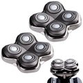 2Pack Pro 4 Shaver Replacement Heads Compatible with Skull Pitbulls Gold PRO, Silver PRO, Platinum PRO Head Shavers, Electric Shaver Half Head for Men/Women (2 PACK FOUTE)