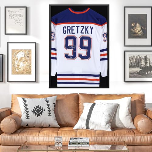 26x37 Inch Shadow Box Frame - Large Pine Jersey Display Case, Variation of 26.5x37 Non-Lockable