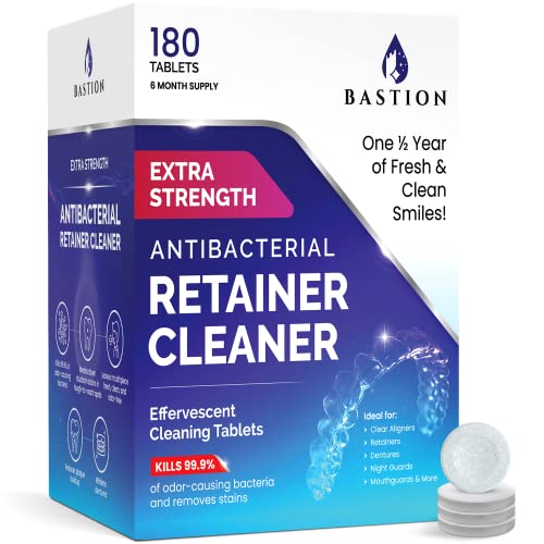 Denture Cleaning Tablets & Retainer Cleaner — 360 Count (6 Months) Bastion