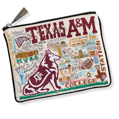 Texas A&M Aggies Zipper Pouch & Travel Bag - College Station Souvenir (Variation of THIS listing)