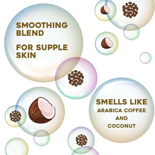 OGX Smoothing + Coconut Coffee Body Cream 19.5 oz,(Pack of 2)