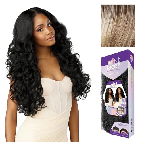 Synthetic Lace Front Wig 13x6 Balayage Ash Blonde Pre-Plucked Hairline - Larissa