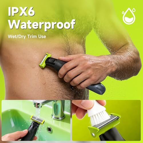 Men's Waterproof Body Hair Trimmer - Rechargeable, Skin-Friendly, Multi-Use