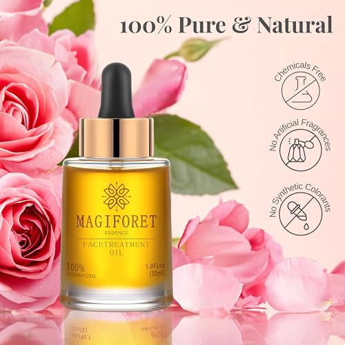 Face Oil with Rose & Natural Oils - Rejuvenating Facial Elixir 30ml
