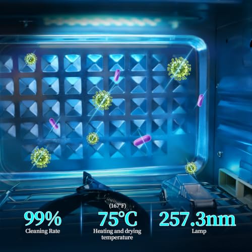 White Double-Layer UV Light Nail Tool Cleaning Machine - Heemeei