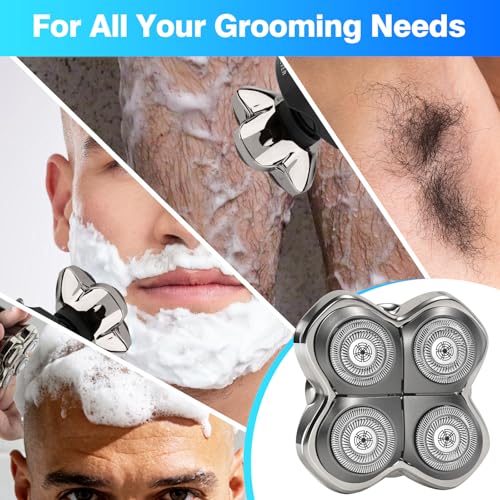 Replacement Blade Head for Pitbull Shaver 4D Floating System - 3 Pack