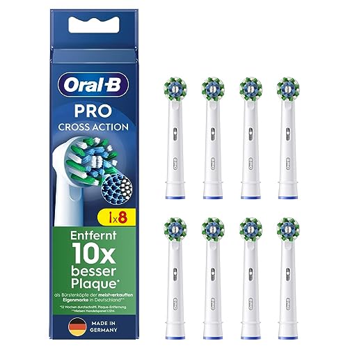 Oral-B Pro CrossAction Electric Toothbrush Replacement Heads - White / 8 Pack