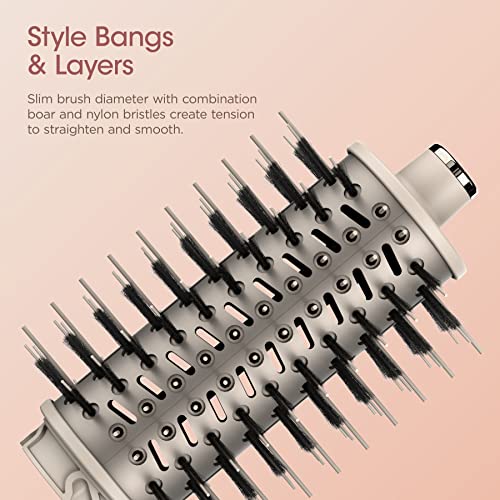 Shark FlexStyle Round Hot Air Brush Attachment for Blow Dryers - Stone, Curly & Straight Hair