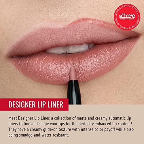 Runway Rogue ¡®Soft Box¡¯ Nude-Pink Pearl Glam Shimmer Long Wear Liquid Lipstick Bundle with ¡®Spotlight¡¯ Matte Light-Beige Designer Liner Lip Liner