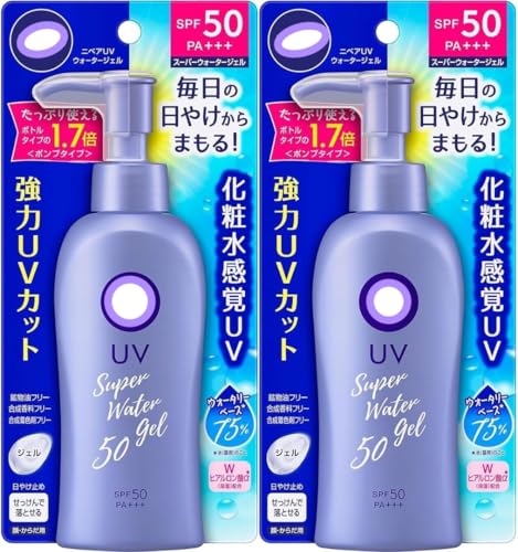 Japanese Water Gel Sunscreen SPF50 PA+++ Set of 2 - Moisturizing UV Protection