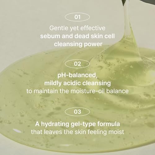 shaishaishai GREEN PAPAYA pH 5.5 Balanced Cleanser, Mildly Acidic Exfoliating Papain Enzyme For Sun Exposed & Alkalized Skin, Regulates Oil Moisture Balance, Korean Skin Care, 5.07 oz