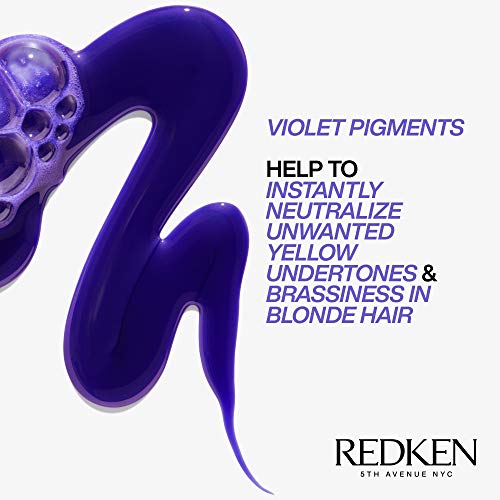 Redken Blondage Purple Shampoo For Blonde, Bleached or Highlighted Hair - Neutralizes Brassy Tones With Salicylic Acid, Color Depositing