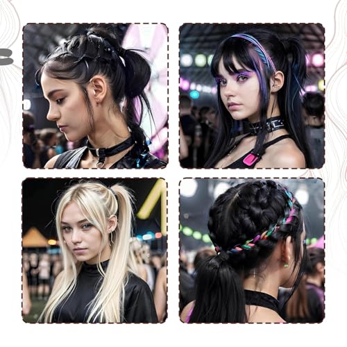 500 Pack Elastic Black Hair Ties – Gentle, Snag-Free, Durable 4mm Hair Bands for All Hair Types