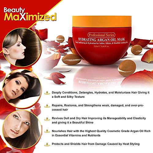 Arvazallia Argan Oil Deep Conditioner & Leave-In Treatment for Dry Hair