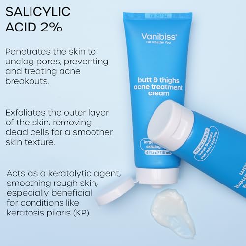 Vanibiss Butt & Thighs Acne Treatment Cream & Moisturizing Butt Mask - Bundle