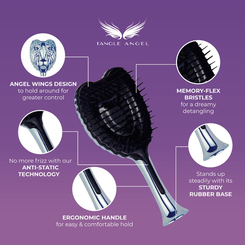 Rose Gold Tangle Angel Detangling Hair Brush - Anti-Static & Heat Resistant