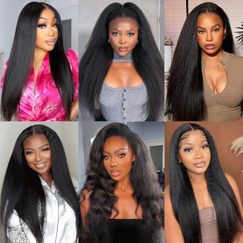16 inch Kinky Straight Bundles - 1 Bundle Yaki Brazilian Virgin Hair, Fopeela 100% Unprocessed