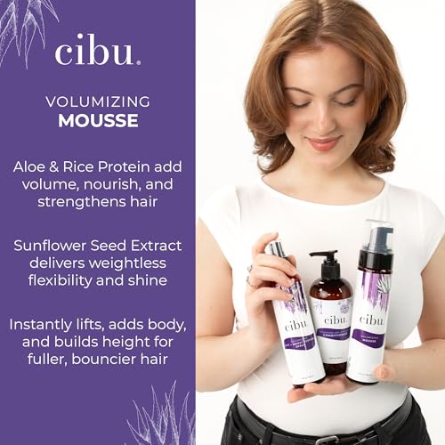 Travel Size Volumizing Hair Mousse - Strong Hold, Lightweight & Nourishing