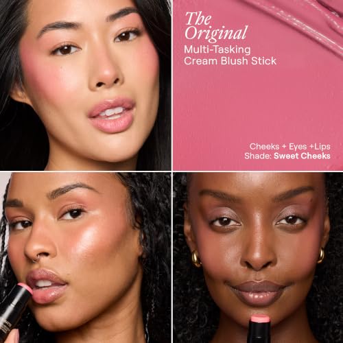 Nudestix Nudies Blush Stick Bubba - 3-in-1 Cream Blush for Cheeks, Eyes & Lips, Soft Matte Finish