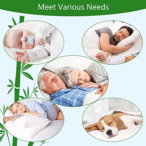 Split King Mattress Protector with Deep Pocket, Cooling Bamboo Waterproof Cover for Adjustable Bed - 6-18 Inch