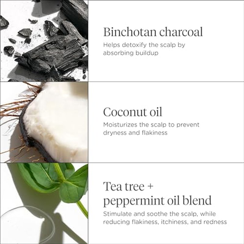 Briogeo Scalp Revival Charcoal + Coconut Oil Micro-Exfoliating Shampoo | Sulfate-Free Scalp Scrub for Dry, Itchy, or Oily Scalp | Detoxifying & Hydrating | Vegan & Cruelty Free
