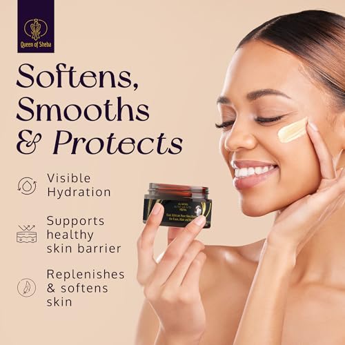 Queen of Shea East African Pure Shea Butter 8oz - Organic, Unrefined Face, Hair & Body Moisturizer