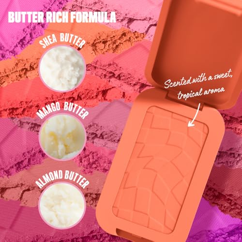 NYX PROFESSIONAL MAKEUP Buttermelt Powder Blush, Fade and Transfer-Resistant Blush, Up to 12HR Make Up Wear, Vegan Formula - Sooner The Butta